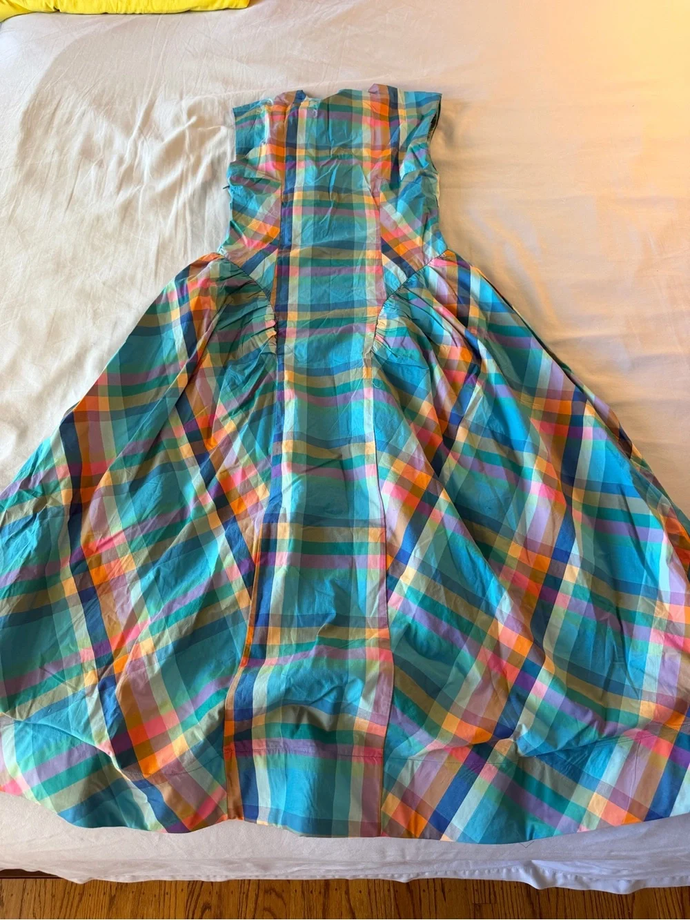 Anthropologie Multicolor Plaid Maxi Dress - Picture 9 of 9